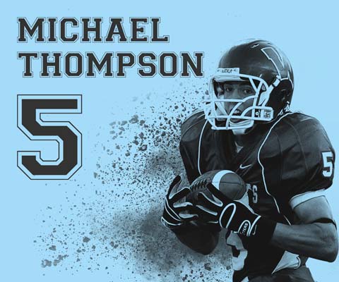 アメリカンフットボール 選手紹介バナー